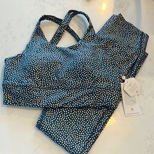 Buffbunny bossy print leggings & sports bra